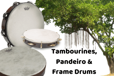 Tambourine, pandeiro and Frame Drum