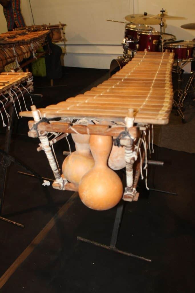 Gourd Xylophone, early inspiration for tone plate resonators on the marimba