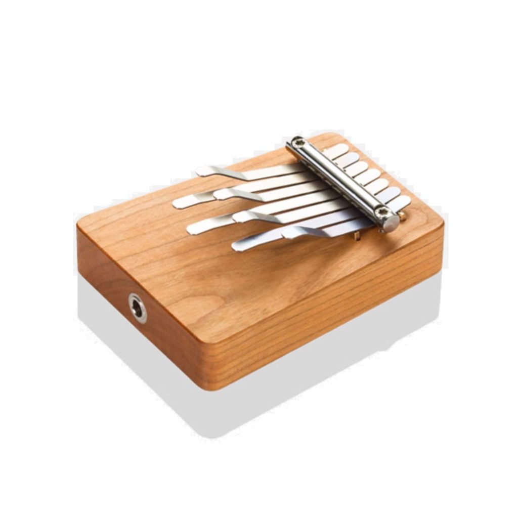 A picture of an Electric Kalimba by Hokema. The difference being the jack input which provides an internal pick up which can allow the Kalimba to be amplified electronically